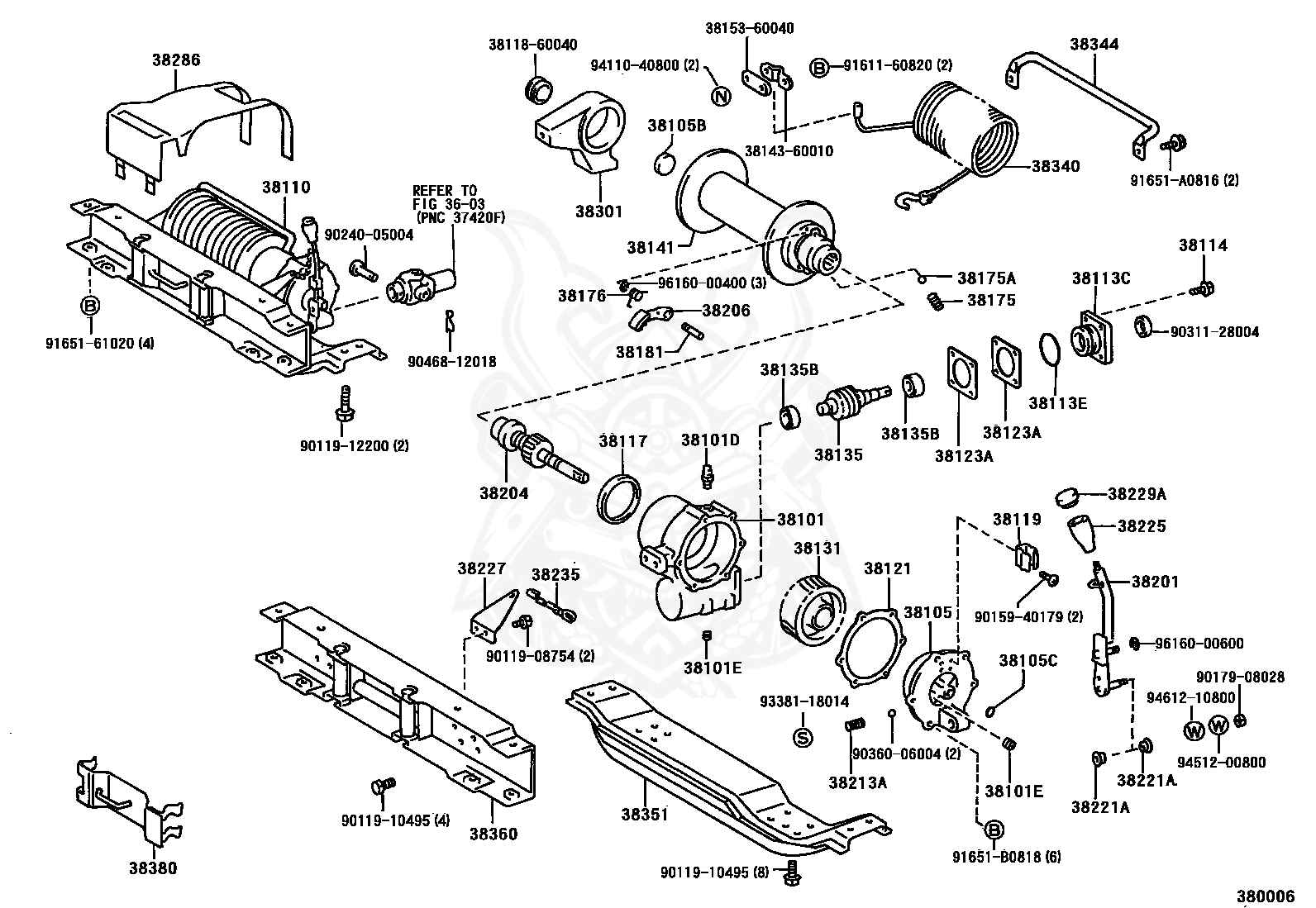 Toyota - Seal, Type T Oil (for Winch Worm)